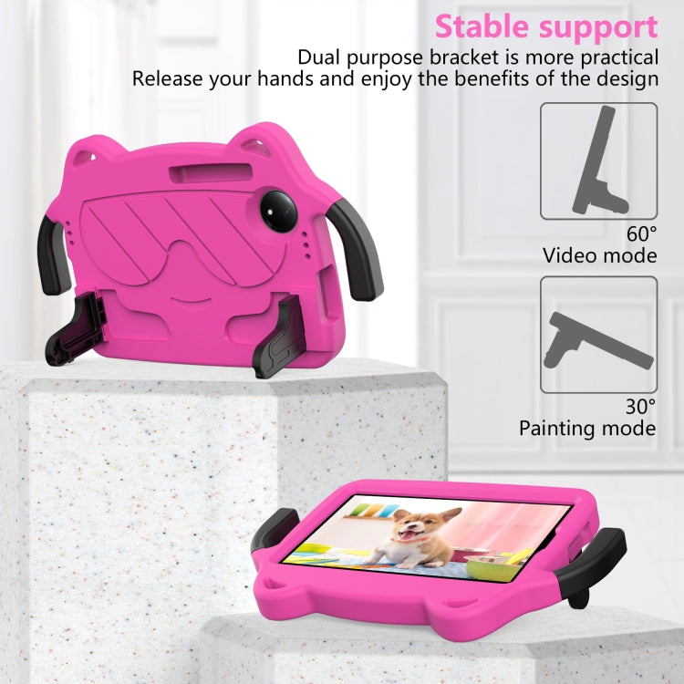 For TCL Tab 8 Gen2 2024 Ice Baby EVA Shockproof Hard PC Tablet Case(Rose Red+Black) - Others by PMC TechLife | Online Shopping South Africa | PMC TechLife | Buy Now Pay Later Mobicred