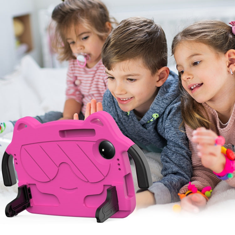 For TCL Tab 8 Gen2 2024 Ice Baby EVA Shockproof Hard PC Tablet Case(Rose Red+Black) - Others by PMC TechLife | Online Shopping South Africa | PMC TechLife | Buy Now Pay Later Mobicred