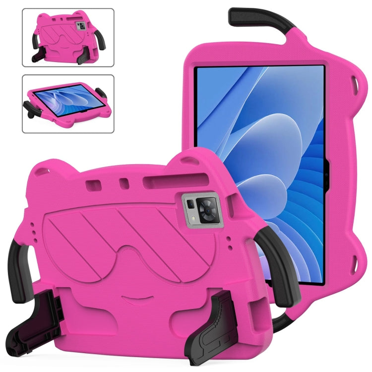 For DOOGEE T30 Pro 11 2023 Ice Baby EVA Shockproof Hard PC Tablet Case(Rose Red+Black) - Others by PMC Jewellery | Online Shopping South Africa | PMC Jewellery | Buy Now Pay Later Mobicred