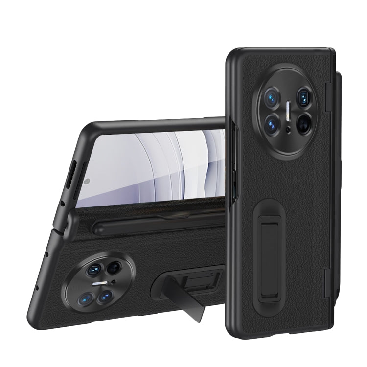 For Huawei  Mate X5 Integrated Film Plain Leather Phone Case with Pen(Black) - free shipping - PMC TechLife - Order now!