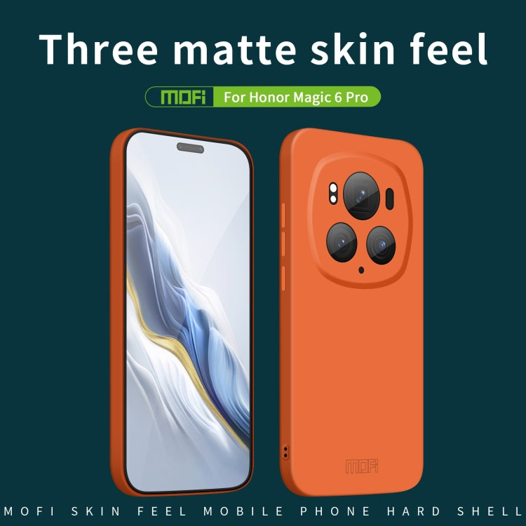 For Honor Magic6 Pro MOFI Qin Series Skin Feel All-inclusive PC Phone Case(Beige) - Honor Cases by MOFI | Online Shopping South Africa | PMC TechLife