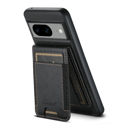 For Google Pixel 8 Pro Suteni H17 Oil Eax Leather Detachable Wallet Phone Case(Black) - Google Cases by Suteni | Online Shopping South Africa | PMC Jewellery | Buy Now Pay Later Mobicred