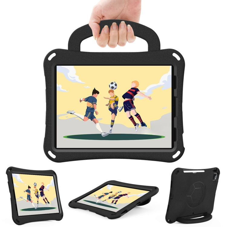 For iPad Air 11 2025 / 2024 Handle Football Shaped EVA Shockproof Tablet Case(Black) - iPad Air 11 2025 / 2024 Cases by PMC TechLife | Online Shopping South Africa | PMC TechLife | Buy Now Pay Later Mobicred