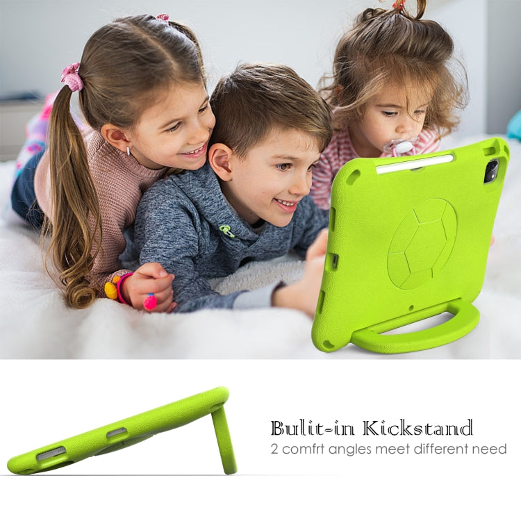 For iPad Pro 11 2024 Handle Football Shaped EVA Shockproof Tablet Case(Grass Green) - iPad Pro 11 2024 Cases by PMC TechLife | Online Shopping South Africa | PMC TechLife | Buy Now Pay Later Mobicred