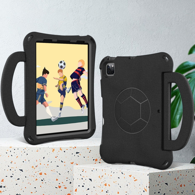 For iPad Pro 11 2024 Handle Football Shaped EVA Shockproof Tablet Case(Black) - iPad Pro 11 2024 Cases by PMC TechLife | Online Shopping South Africa | PMC TechLife | Buy Now Pay Later Mobicred