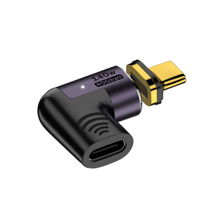 140W 5A USB 4.0 USB-C / Type-C to Type-C 40Gbps Data OTG Magnetic Adapter, Spec:L-shape Elbow - OTG Adapter by PMC Jewellery | Online Shopping South Africa | PMC Jewellery | Buy Now Pay Later Mobicred