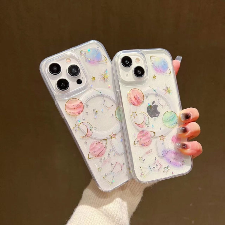 For iPhone 12 Cosmic Star MagSafe TPU Phone Case(Transparent) - iPhone 12 / 12 Pro Cases by PMC TechLife | Online Shopping South Africa | PMC TechLife