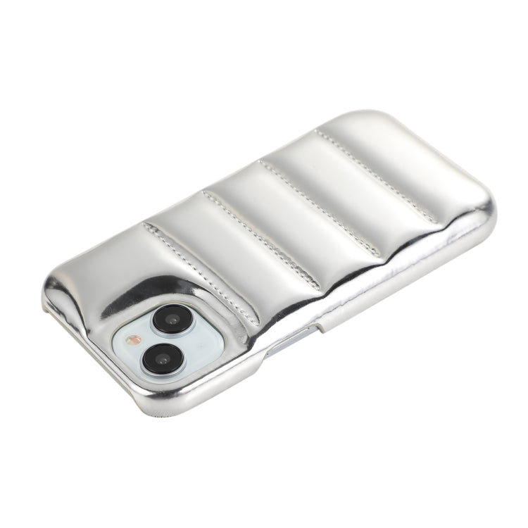 For iPhone 15 Pro Max Laser Aurora Down Jacket All-inclusive Phone Case(Silver) - iPhone 15 Pro Max Cases by PMC TechLife | Online Shopping South Africa | PMC TechLife | Buy Now Pay Later Mobicred