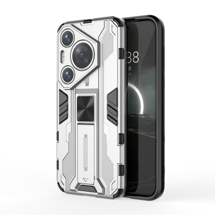 For Huawei Pura 70 Pro Supersonic Armor PC Hybrid TPU Phone Case(Silver) - Huawei Cases by PMC Jewellery | Online Shopping South Africa | PMC Jewellery | Buy Now Pay Later Mobicred