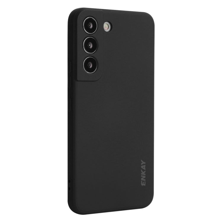 For Samsung Galaxy S24 5G ENKAY Liquid Silicone Soft Shockproof Phone Case(Black) - free shipping - PMC Jewellery - Order now!