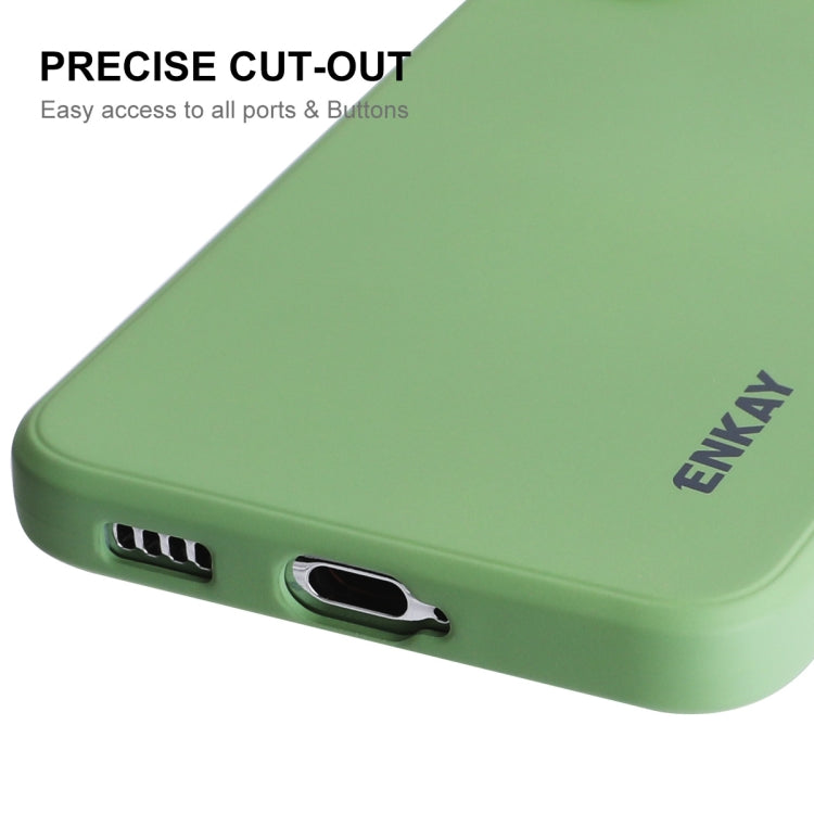 For Samsung Galaxy S24 5G ENKAY Liquid Silicone Soft Shockproof Phone Case(Black) - free shipping - PMC Jewellery - Order now!