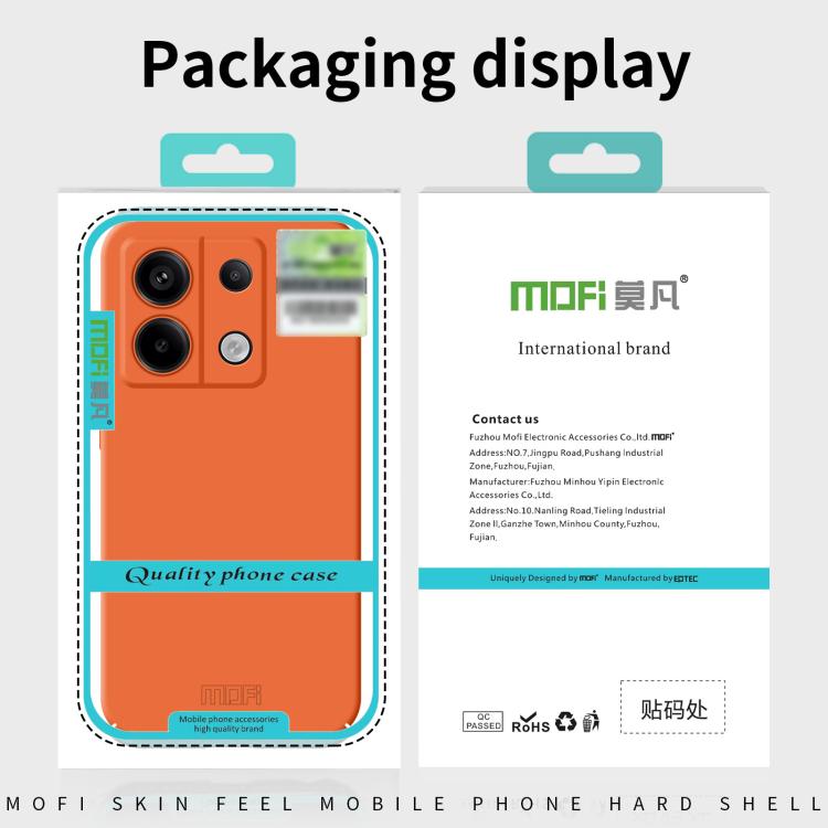 For OnePlus 12 MOFI Qin Series Skin Feel All-inclusive PC Phone Case(Beige) - OnePlus Cases by MOFI | Online Shopping South Africa | PMC TechLife | Buy Now Pay Later Mobicred
