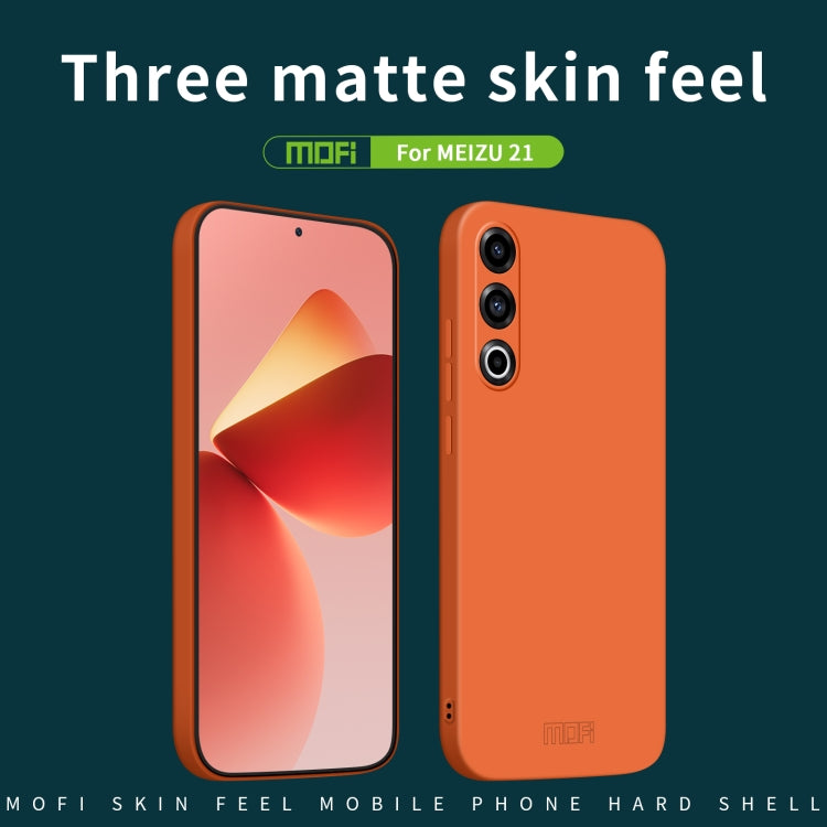 For Meizu 21 MOFI Qin Series Skin Feel All-inclusive PC Phone Case(Blue) - More Brand by MOFI | Online Shopping South Africa | PMC TechLife | Buy Now Pay Later Mobicred