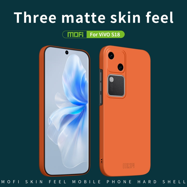 For vivo S18 MOFI Qin Series Skin Feel All-inclusive PC Phone Case(Green) - S18 Cases by MOFI | Online Shopping South Africa | PMC Jewellery
