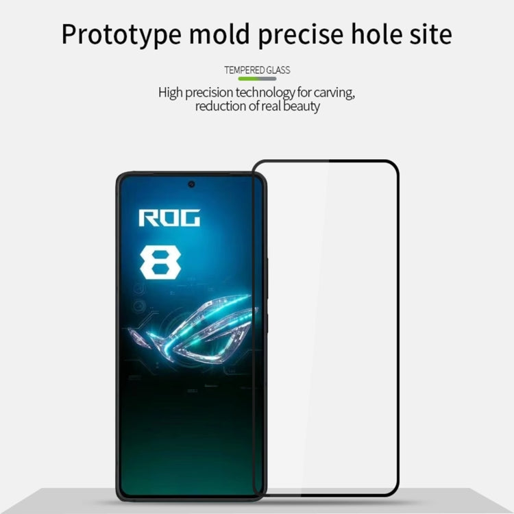 For ASUS ROG Phone 8 MOFI 9H 2.5D Full Screen Tempered Glass Film(Black) - ASUS Tempered Glass by MOFI | Online Shopping South Africa | PMC TechLife | Buy Now Pay Later Mobicred