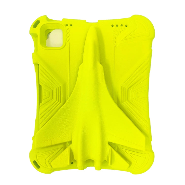 For iPad Air 11 2024 360 Rotation Aircraft Holder EVA Shockproof Tablet Case(Yellow) - iPad Air 11 2024 Cases by PMC TechLife | Online Shopping South Africa | PMC TechLife | Buy Now Pay Later Mobicred
