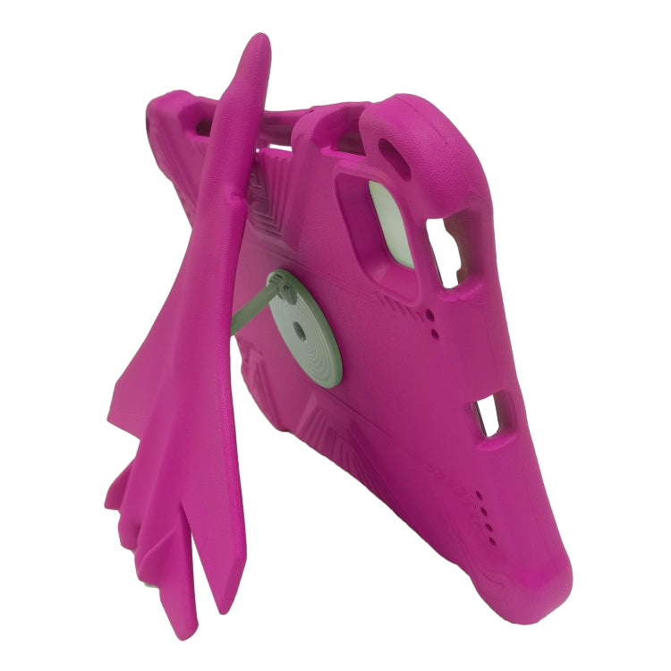 For iPad Pro 11 2024 360 Rotation Aircraft Holder EVA Shockproof Tablet Case(RoseRed) - iPad Pro 11 2024 Cases by PMC TechLife | Online Shopping South Africa | PMC TechLife | Buy Now Pay Later Mobicred