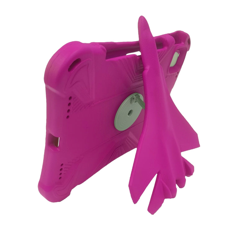 For iPad Pro 11 2024 360 Rotation Aircraft Holder EVA Shockproof Tablet Case(RoseRed) - iPad Pro 11 2024 Cases by PMC TechLife | Online Shopping South Africa | PMC TechLife | Buy Now Pay Later Mobicred