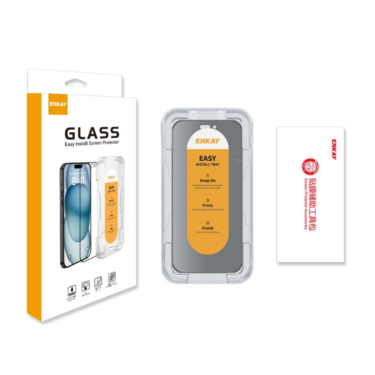 For iPhone 16 Pro ENKAY Easy Install Anti-peeping Privacy Full Screen Tempered Glass Film - iPhone 16 Pro Tempered Glass by ENKAY | Online Shopping South Africa | PMC Jewellery | Buy Now Pay Later Mobicred