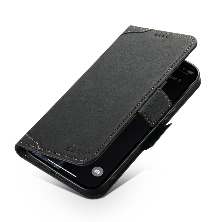 For iPhone 14 Pro SUTENI J07 Multifunctional Horizontal Flip Magsafe Leather Phone Case(Black) - iPhone 14 Pro Cases by Suteni | Online Shopping South Africa | PMC Jewellery | Buy Now Pay Later Mobicred