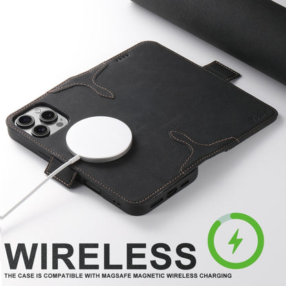 For iPhone 16 Pro SUTENI J07 Multifunctional Horizontal Flip Magsafe Leather Phone Case(Black) - iPhone 16 Pro Cases by Suteni | Online Shopping South Africa | PMC Jewellery | Buy Now Pay Later Mobicred