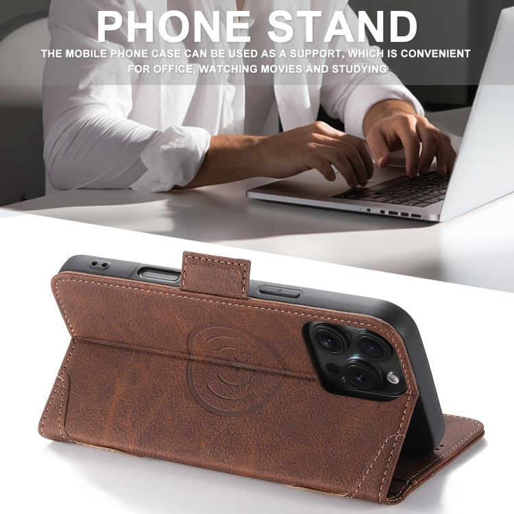 For iPhone 16 Pro Max SUTENI J07 Multifunctional Horizontal Flip Magsafe Leather Phone Case(Brown) - free shipping - PMC Jewellery - Order now!