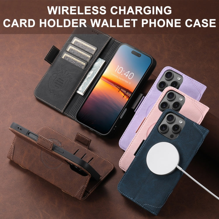 For iPhone 16 Plus SUTENI J07 Multifunctional Horizontal Flip Magsafe Leather Phone Case(Brown) - free shipping - PMC Jewellery - Order now!