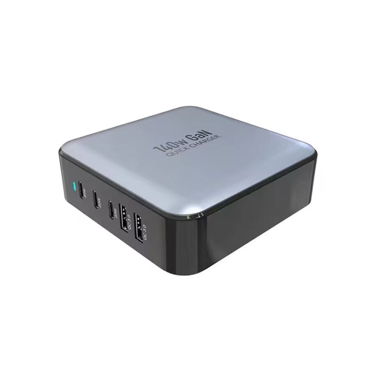 GAN 140W PD65W / PD20W / QC3.0 USB Five Port Laptop Adapter, Plug:EU Plug - Universal Power Adapter by PMC Jewellery | Online Shopping South Africa | PMC Jewellery | Buy Now Pay Later Mobicred