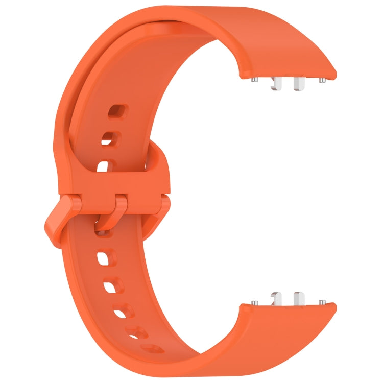 For Samsung Galaxy Fit 3 SM-R390 Solid Color Buckle Silicone Watch Band(Orange) - Watch Bands by PMC TechLife | Online Shopping South Africa | PMC TechLife