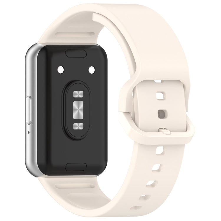 For Samsung Galaxy Fit 3 SM-R390 Solid Color Buckle Silicone Watch Band(Starlight) - free shipping - PMc TechLife - Order now!