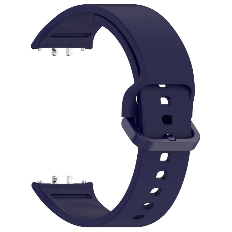 For Samsung Galaxy Fit 3 SM-R390 Solid Color Buckle Silicone Watch Band(Dark Blue) - Watch Bands by PMC TechLife | Online Shopping South Africa | PMC TechLife