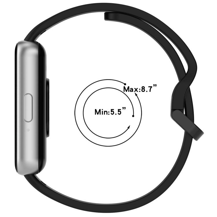 For Samsung Galaxy Fit 3 SM-R390 Solid Color Buckle Silicone Watch Band(Dark Blue) - Watch Bands by PMC TechLife | Online Shopping South Africa | PMC TechLife