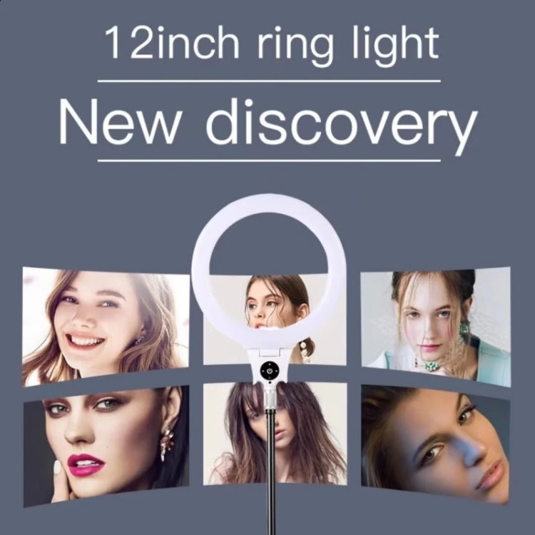 JMARY FM-12R Photography LED Fill Light 12-inch Video Recording Ring Light(EU Plug) - free shipping - PMC TechLife - Order now!