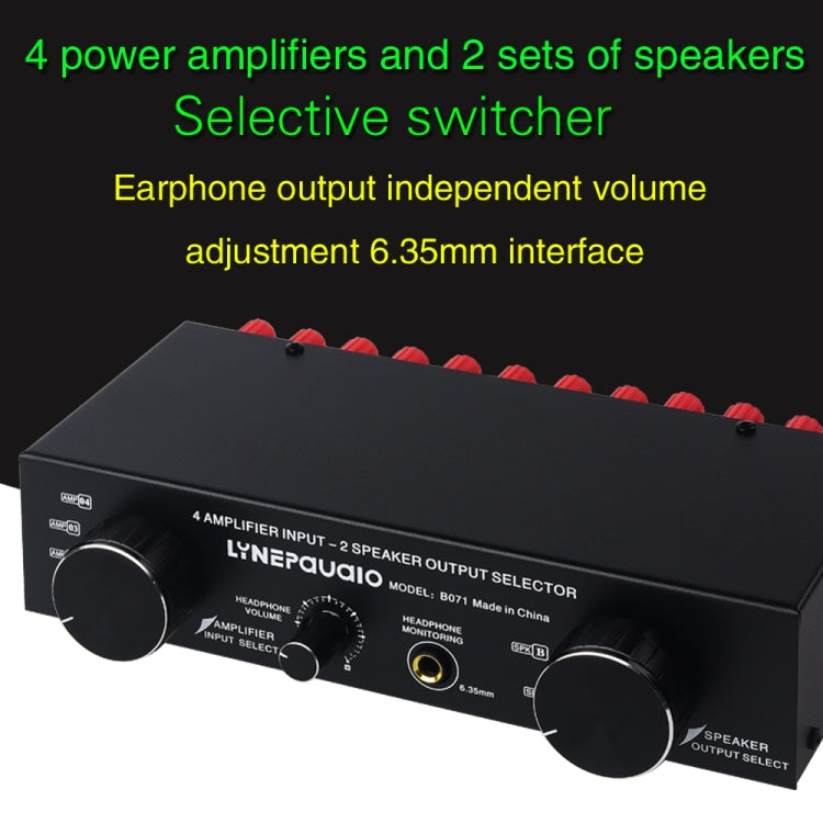 B071 4 Input 2 Output or 2 In 4 Out Power Amplifier Speaker Selector Switcher -  by PMC TechLife | Online Shopping South Africa | PMC TechLife | Buy Now Pay Later Mobicred