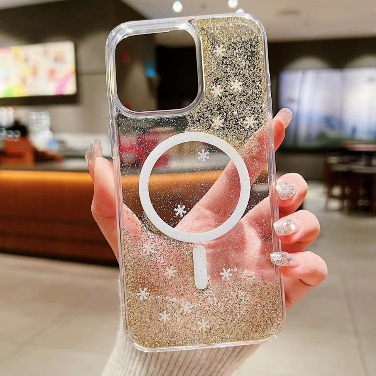 For iPhone 15 Pro Explosive Flash Gradient MagSafe TPU Phone Case(Gold) - iPhone 15 Pro Cases by PMC TechLife | Online Shopping South Africa | PMC TechLife