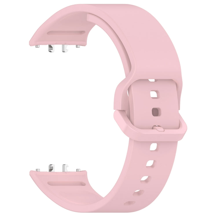 For Samsung Galaxy Fit 3 Solid Color Colorful Buckle Silicone Watch Band(Pink) - Watch Bands by PMC TechLife | Online Shopping South Africa | PMC TechLife
