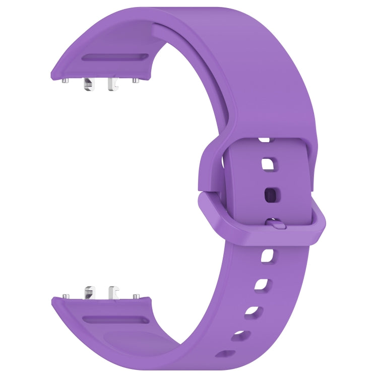 For Samsung Galaxy Fit 3 Solid Color Colorful Buckle Silicone Watch Band(Purple) - Watch Bands by PMC TechLife | Online Shopping South Africa | PMC TechLife