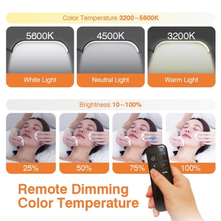 HD-G63X Floor Standing Remote Dimming LED Moon Lamp Manicure Eyelash Beauty Lamp(UK Plug) - Selfie Light by PMC Jewellery | Online Shopping South Africa | PMC Jewellery | Buy Now Pay Later Mobicred