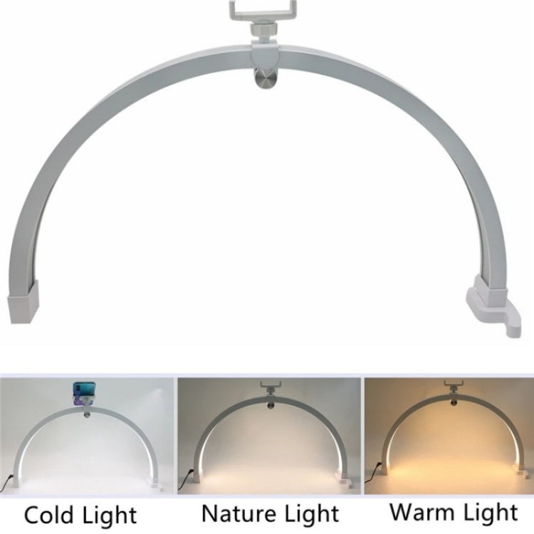 M12X Foldable LED Half Moon Lamp Touch Control Nail Art Lamp, Length: 56cm(EU Plug) - Selfie Light by PMC TechLife | Online Shopping South Africa | PMC TechLife | Buy Now Pay Later Mobicred