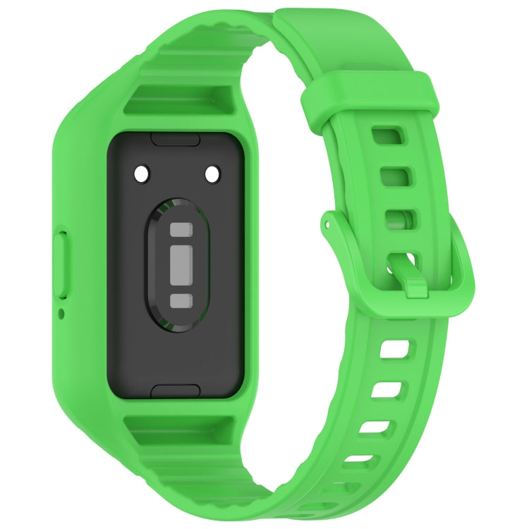 For Samsung Galaxy Fit 3 Integrated TPU Watch Band(Green) - Watch Bands by PMC TechLife | Online Shopping South Africa | PMC TechLife