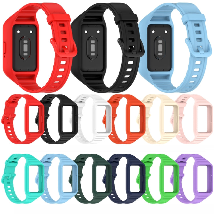 For Samsung Galaxy Fit 3 Integrated TPU Watch Band(Green) - Watch Bands by PMC TechLife | Online Shopping South Africa | PMC TechLife