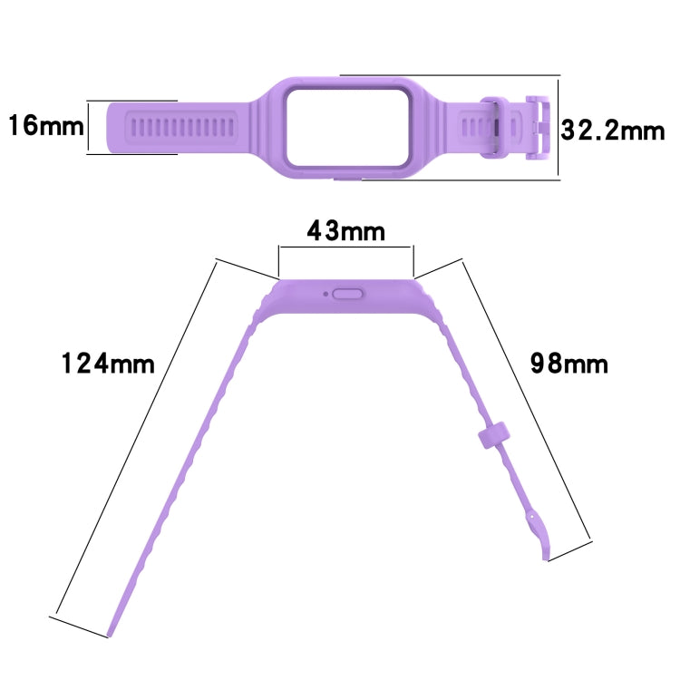 For Samsung Galaxy Fit 3 Integrated TPU Watch Band(Green) - Watch Bands by PMC TechLife | Online Shopping South Africa | PMC TechLife