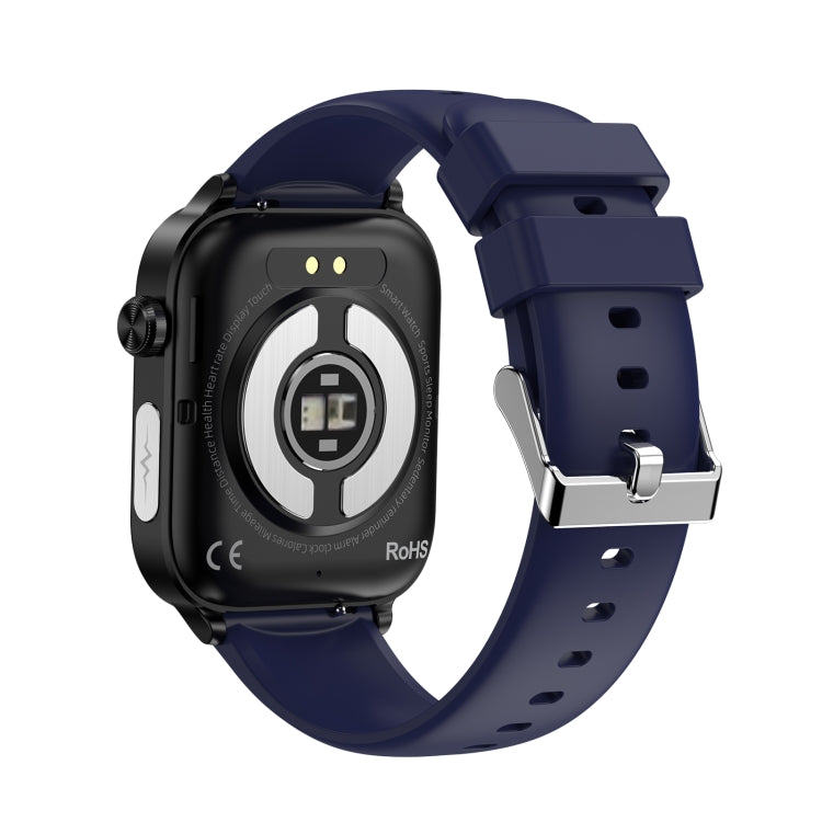 ET570 1.96 inch Color Screen Smart Watch Silicone Strap, Support Bluetooth Call / ECG(Blue) - free shipping - PMC TechLife - Order now!
