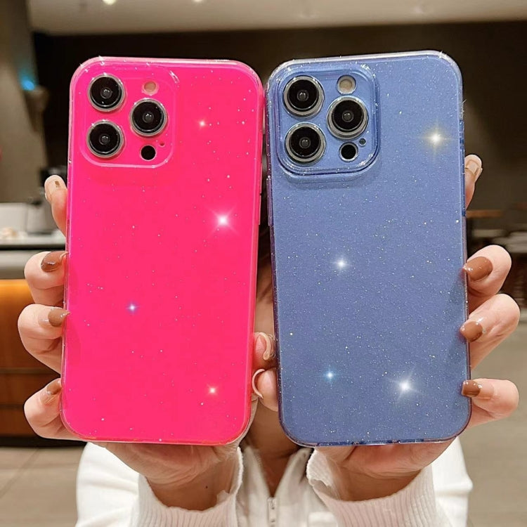 For iPhone 16 Pro Jelly Glitter Solid Color TPU Phone Case(Dark Blue) - iPhone 16 Pro Cases by PMC TechLife | Online Shopping South Africa | PMC TechLife | Buy Now Pay Later Mobicred