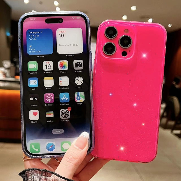 For iPhone 16 Jelly Glitter Solid Color TPU Phone Case(Yellow) - iPhone 16 Cases by PMC TechLife | Online Shopping South Africa | PMC TechLife | Buy Now Pay Later Mobicred