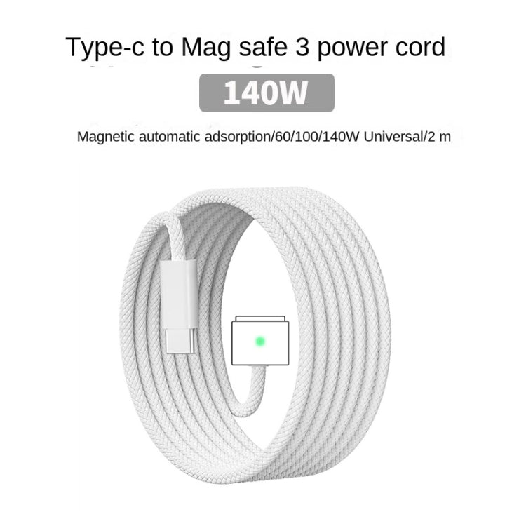 EU Plug 140W USB-C PD Power Adapter with Type-C to Magsafe3 Magnetic Charging Cable, Length: 2 m - Cable & Adapter by PMC Jewellery | Online Shopping South Africa | PMC Jewellery | Buy Now Pay Later Mobicred