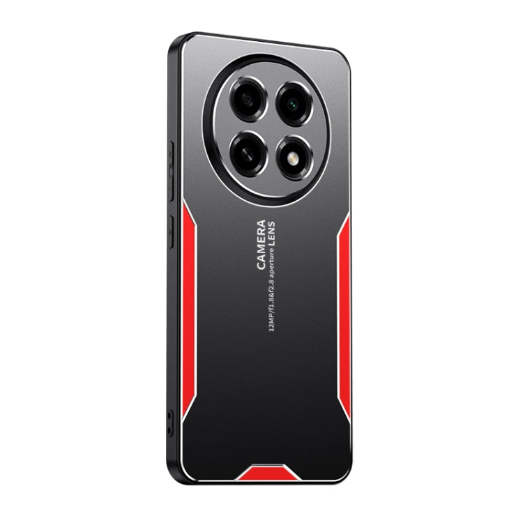 For OPPO A2 Pro Blade Series TPU Hybrid Metal Phone Case(Red) - OPPO Cases by PMC TechLife | Online Shopping South Africa | PMC TechLife | Buy Now Pay Later Mobicred