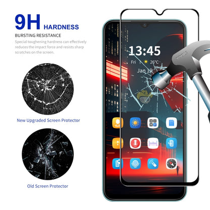 For OPPO A16e 2pcs ENKAY Full Glue High Aluminum-silicon Tempered Glass Film - OPPO Tempered Glass by ENKAY | Online Shopping South Africa | PMC Jewellery | Buy Now Pay Later Mobicred