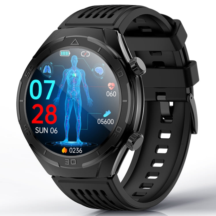 FD02 1.46 inch Color Screen Smart Watch, Support CES Sleep Aid / ECG Detection(Black) - Smart Watches by PMC TechLife | Online Shopping South Africa | PMC TechLife