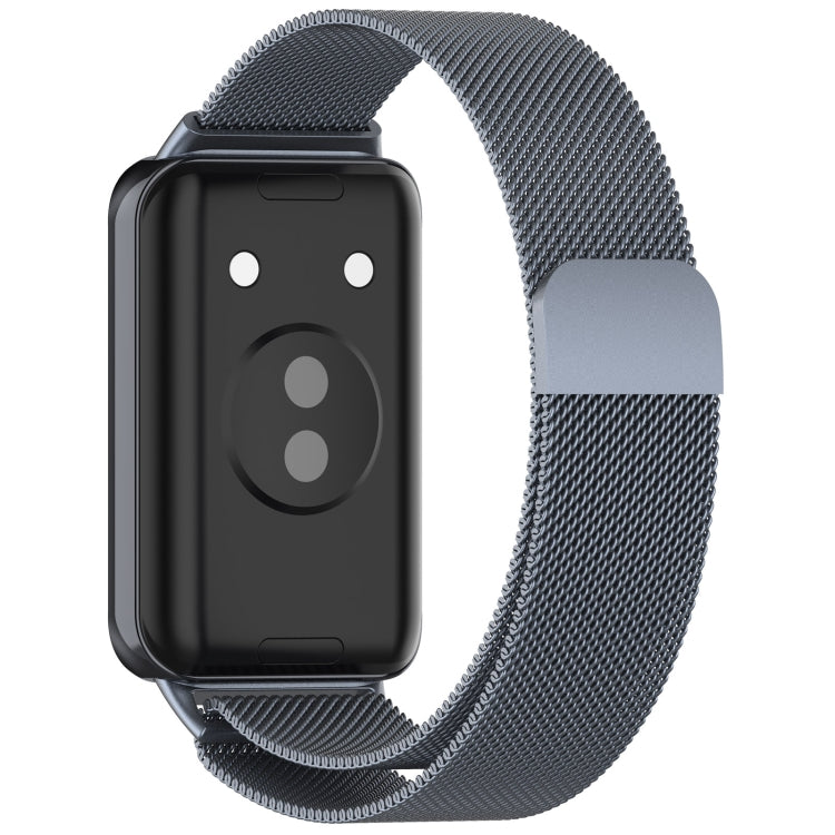 For Honor Band 9 Milan Magnetic Steel Mesh Watch Band(Gray) - Watch Bands by PMC TechLife | Online Shopping South Africa | PMC TechLife
